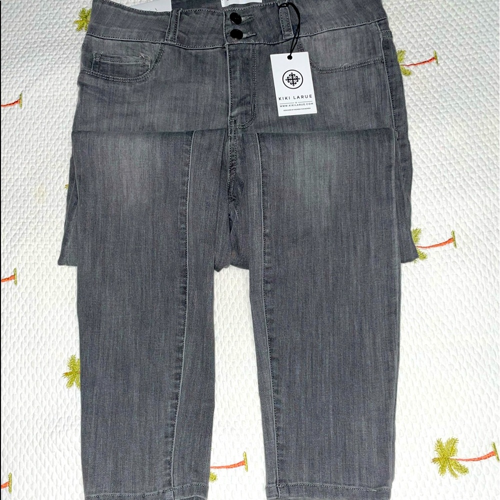 Kiki LaRue Grey Hudson Jeans size 13
